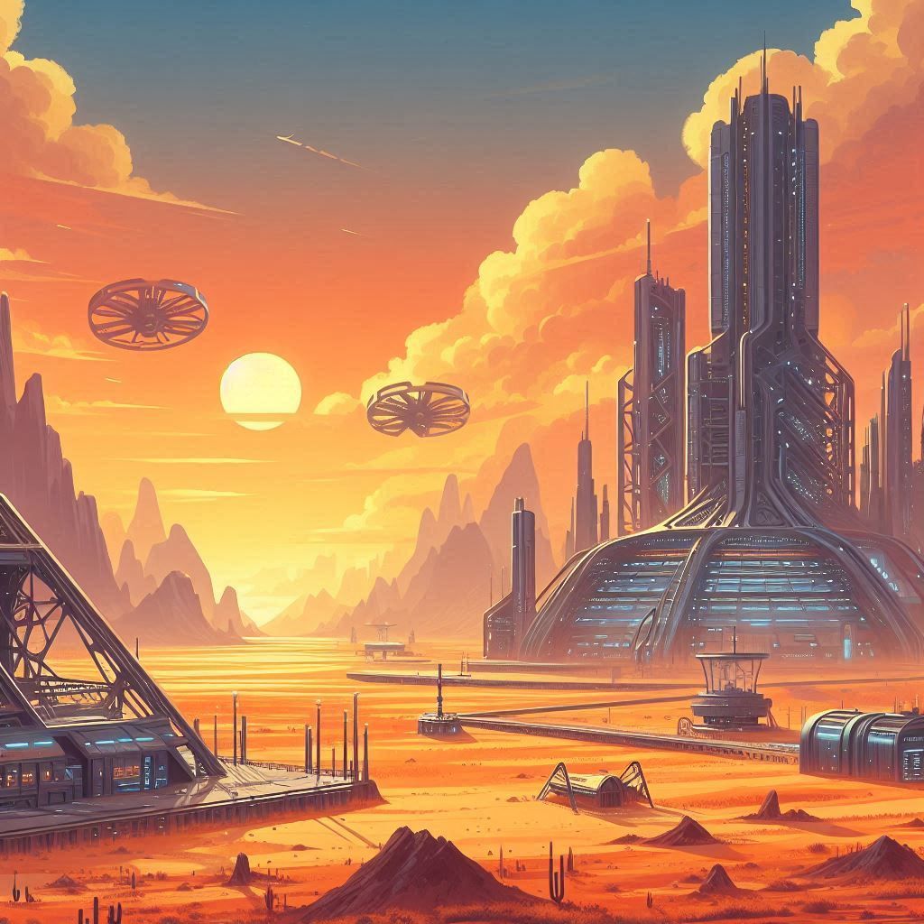 Futuristic landscape