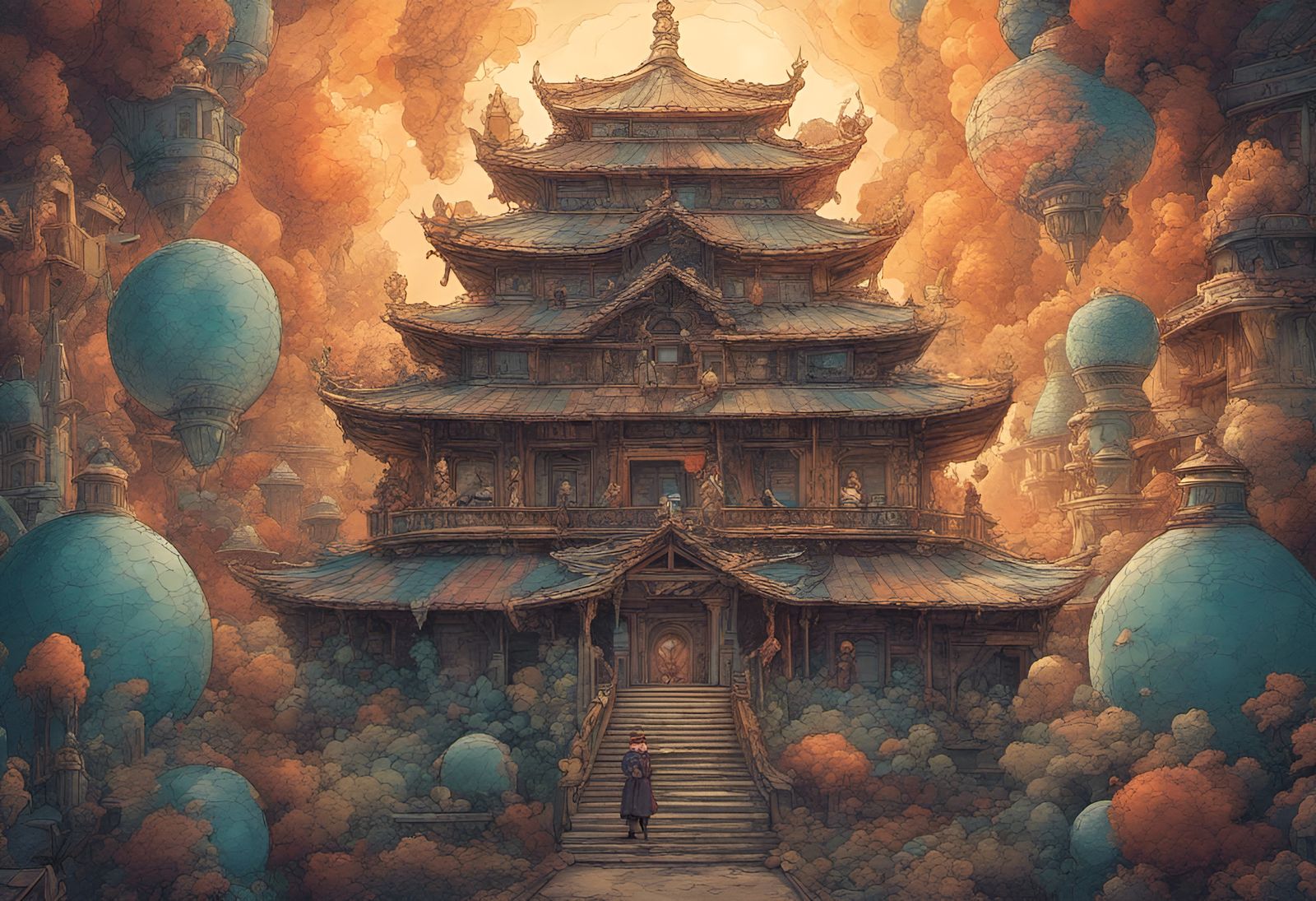 Land of the Lost : Kong Temple - AI Generated Artwork - NightCafe Creator