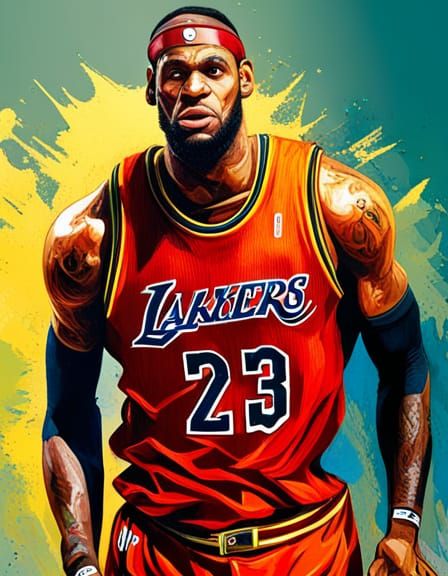 Lebron James   by @Henri is hot