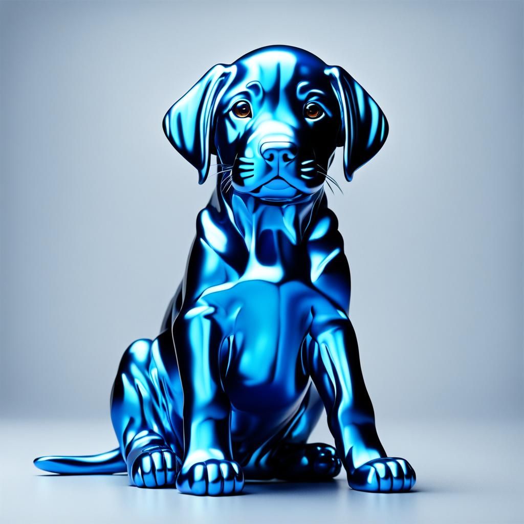 Blue dog moment