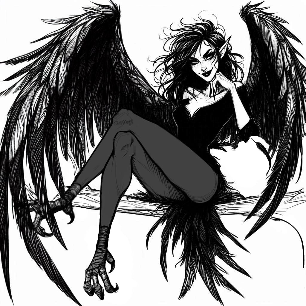 Cute Harpy Woman