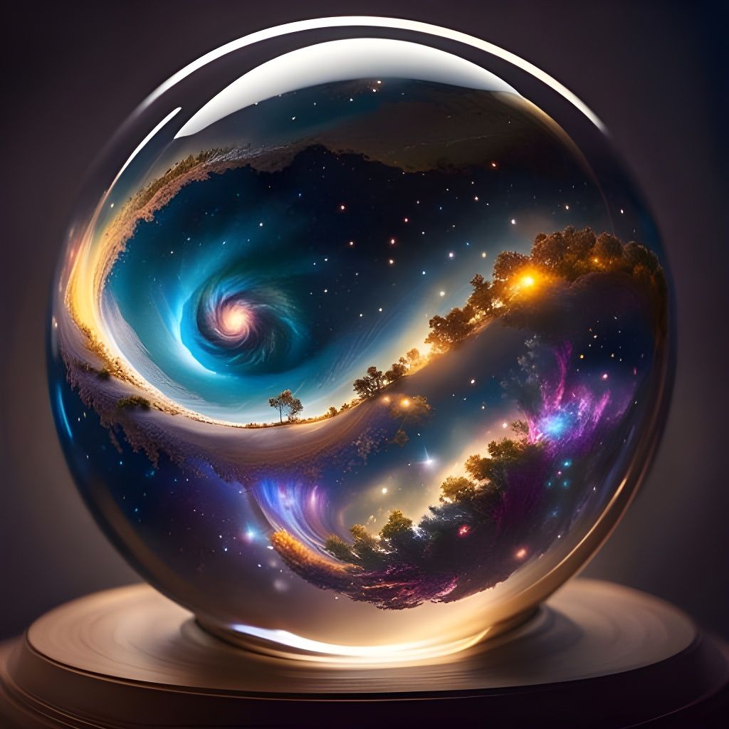 Galaxy sphere  by @9no