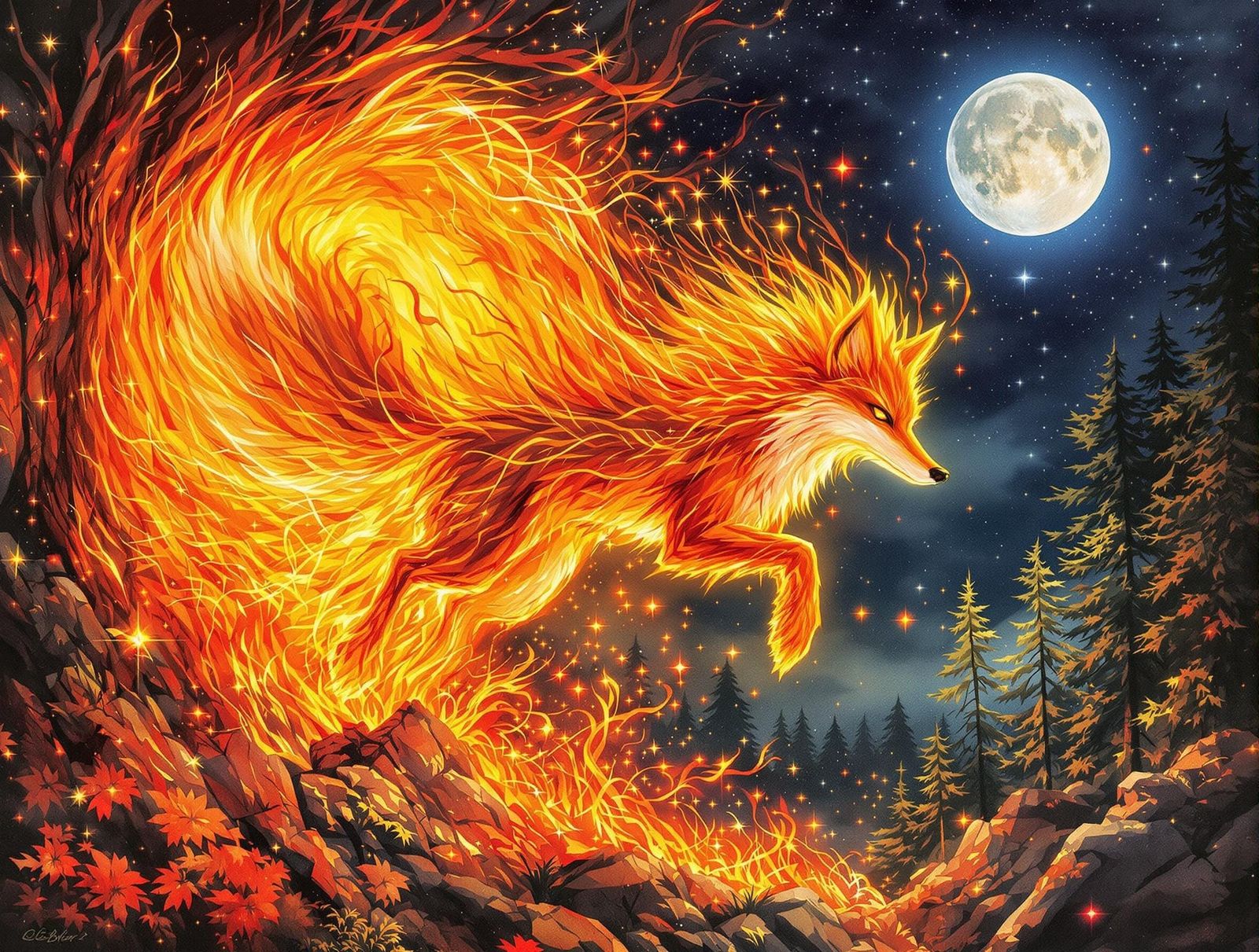 Fire Fox  by @Cj