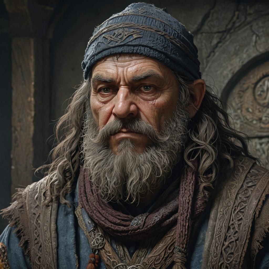 Grizzled Dwarf Necromancer