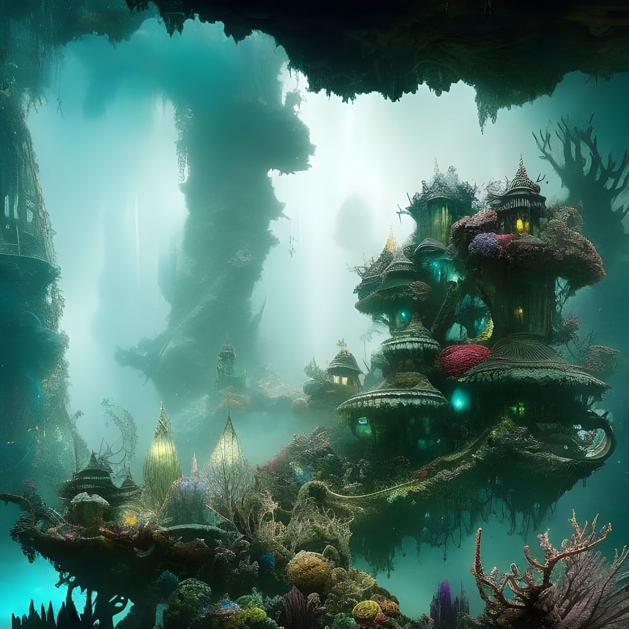 Where they live underwater #1 - AI Generated Artwork - NightCafe Creator