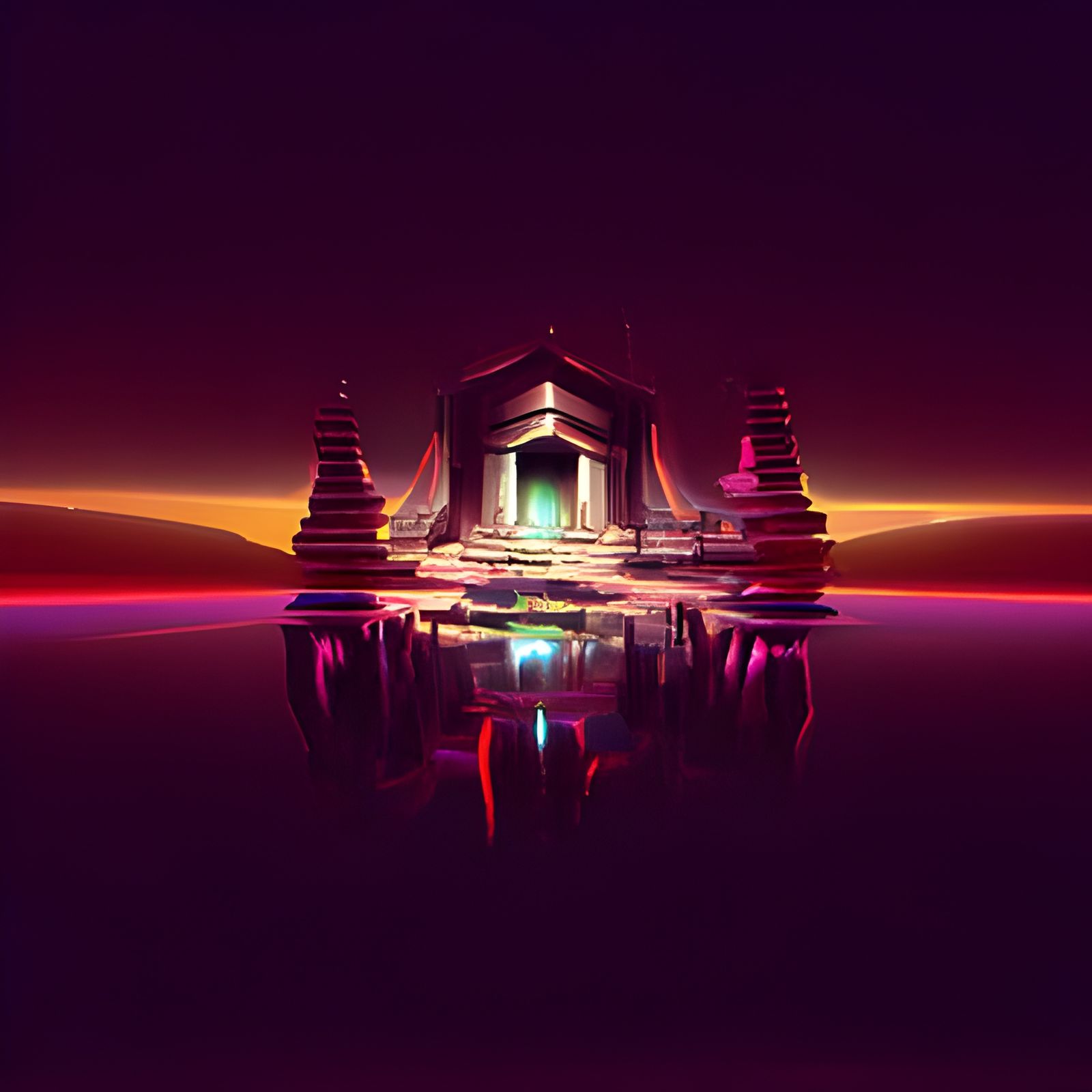 Temple at the end of time and space