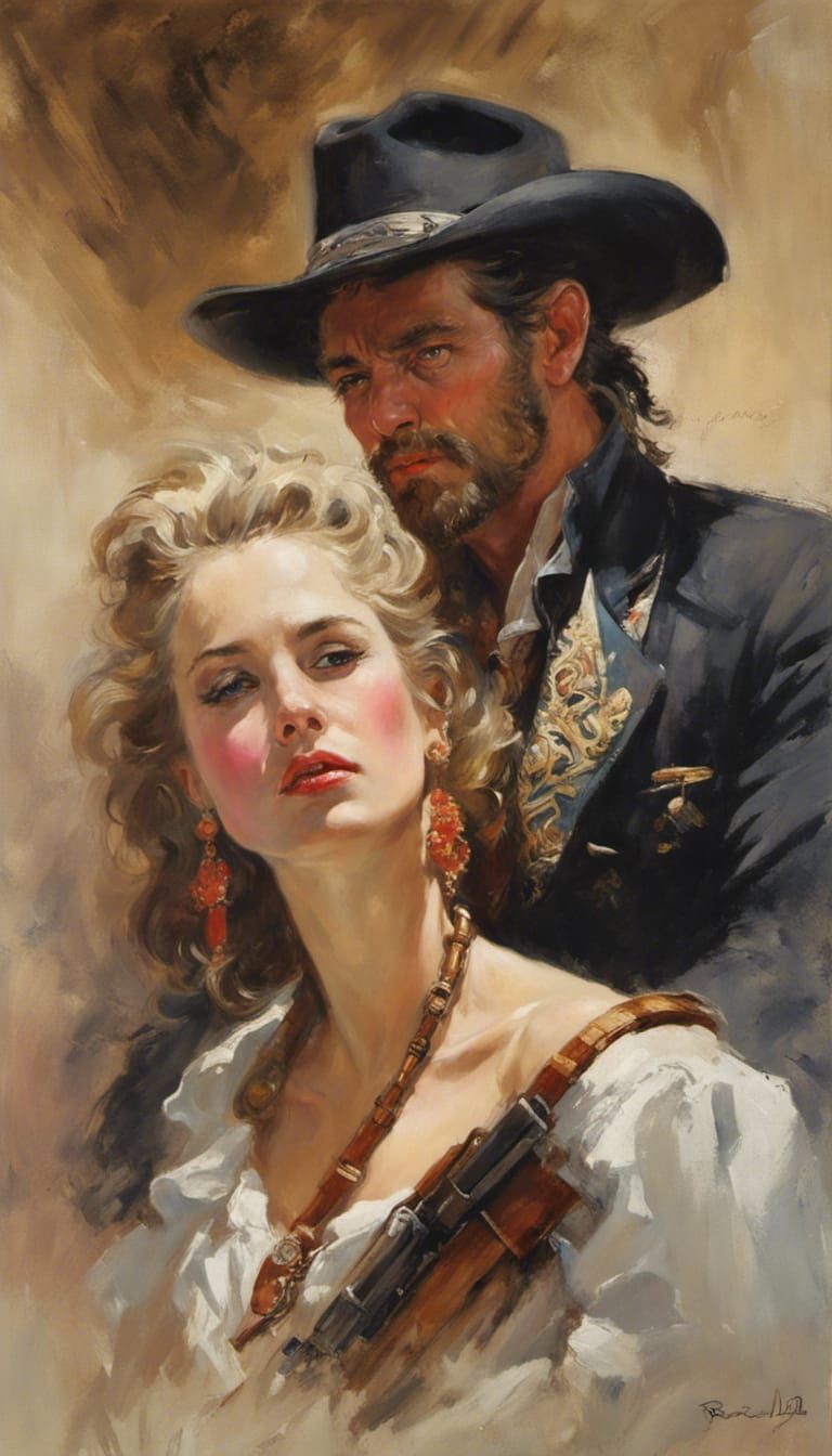 1980s Zebra HISTORICAl romance cover art, Western Arizona "The