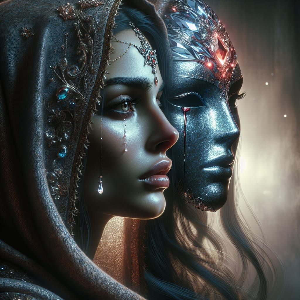 Mask of Tears  by @Draconis Rex