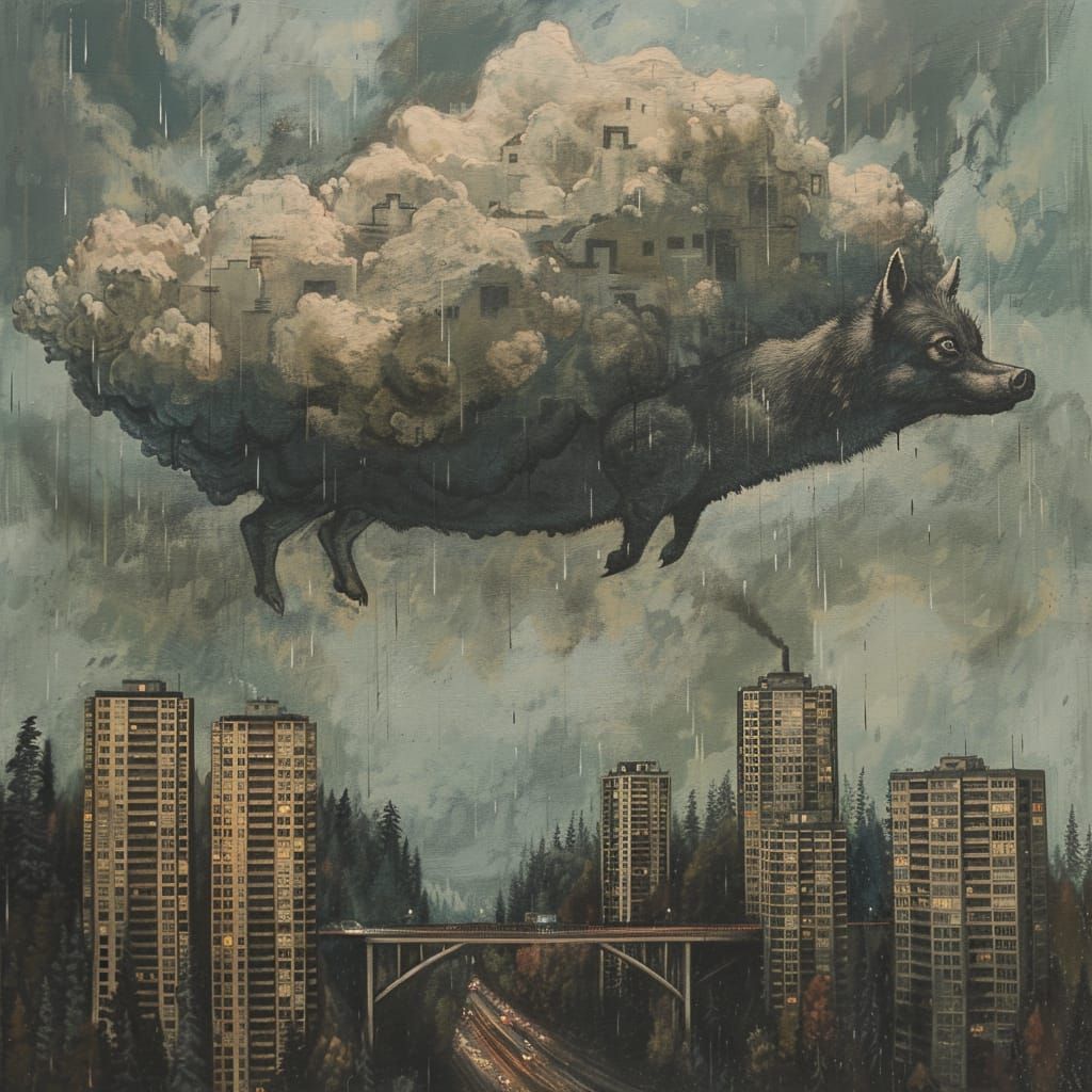 A Wolf-Pig Cloud Over The Beloved City