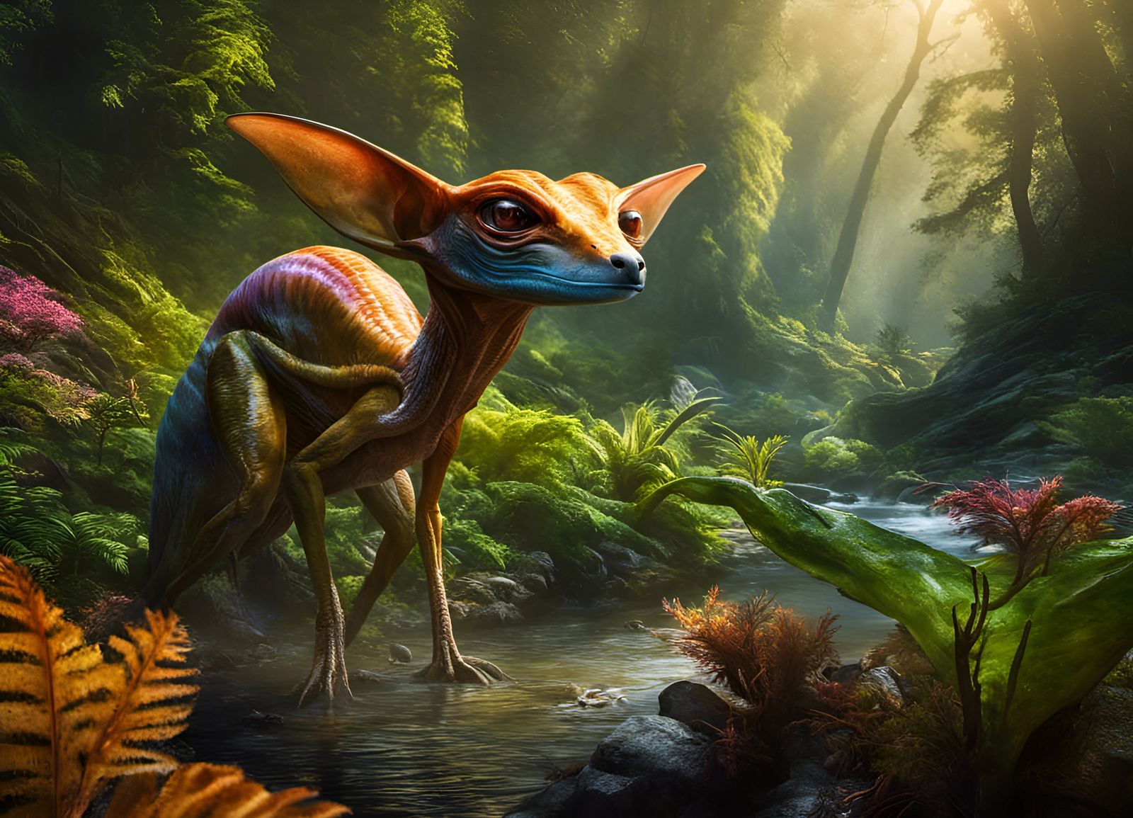 Alien Deer (National Geographic) - AI Generated Artwork - NightCafe Creator