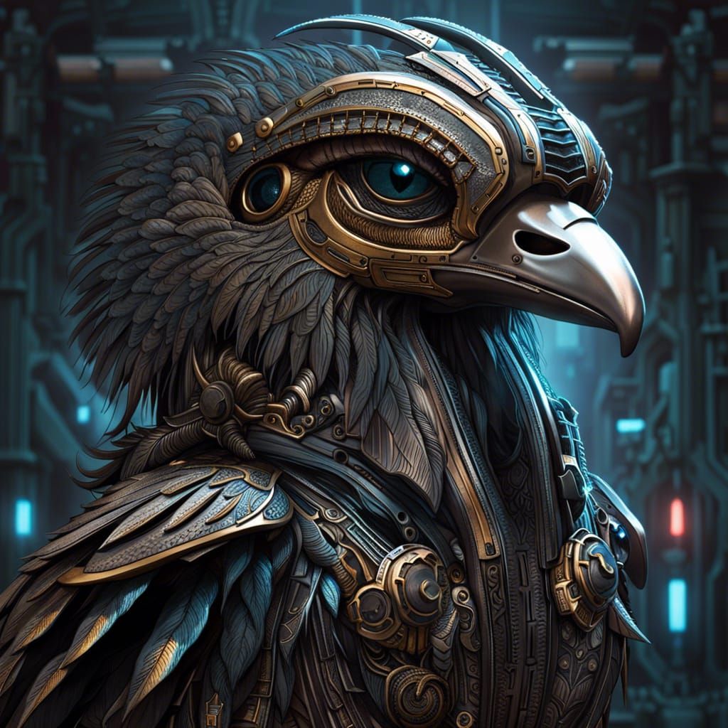 Featherbot  by @SiliconSavanna