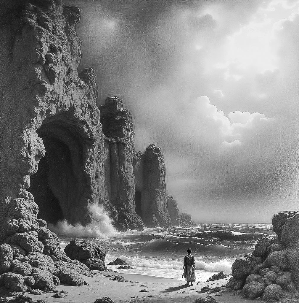 L'origine du Monde en N&B