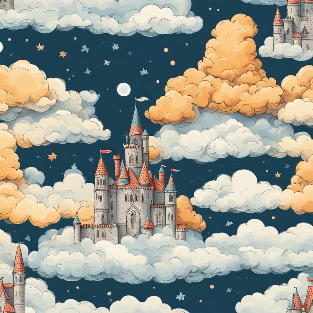 A castle in a cloud