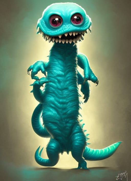 slimy teal monsteR