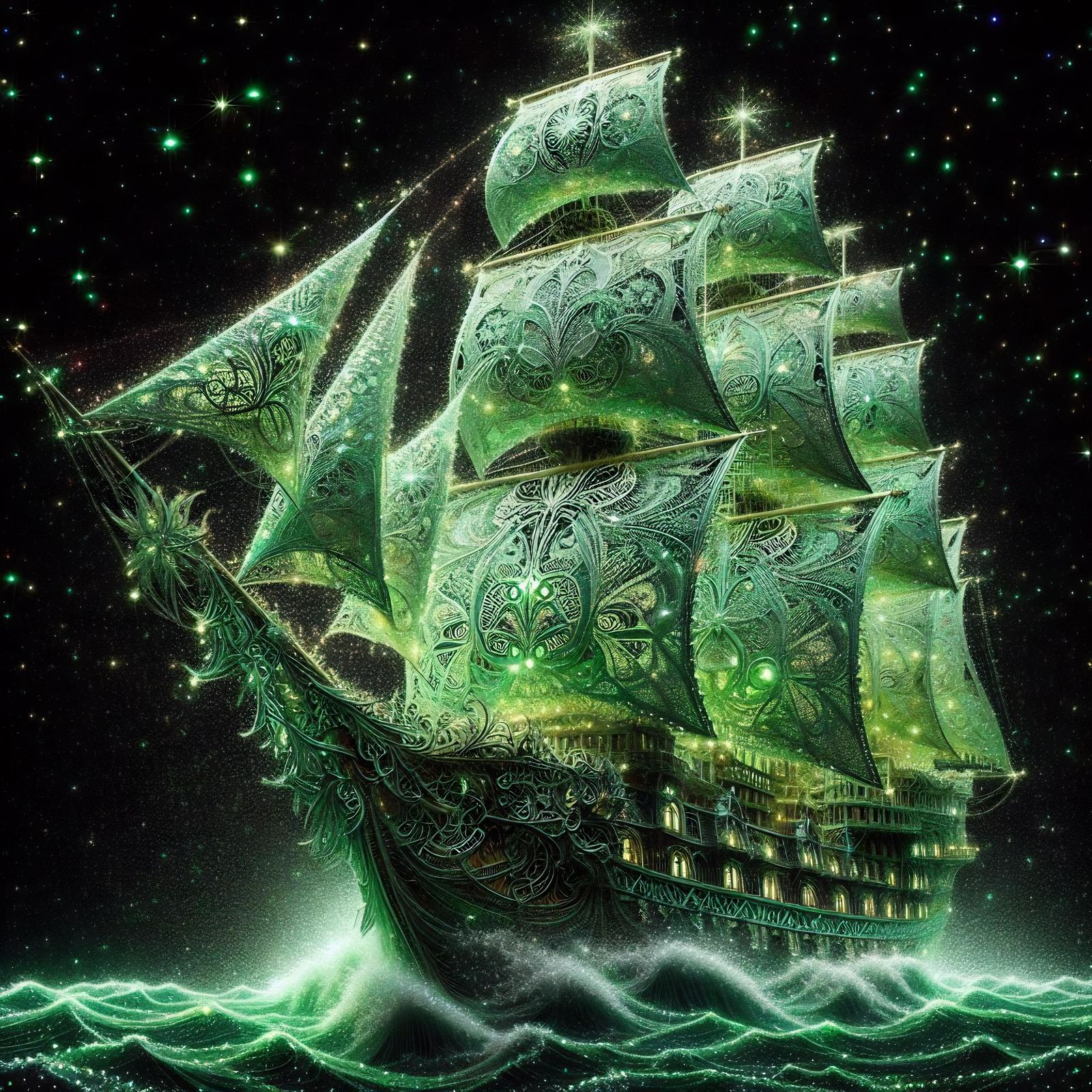 Emerald Pirate Ship