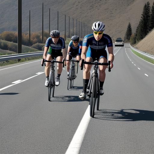 bicycle race on highway 666