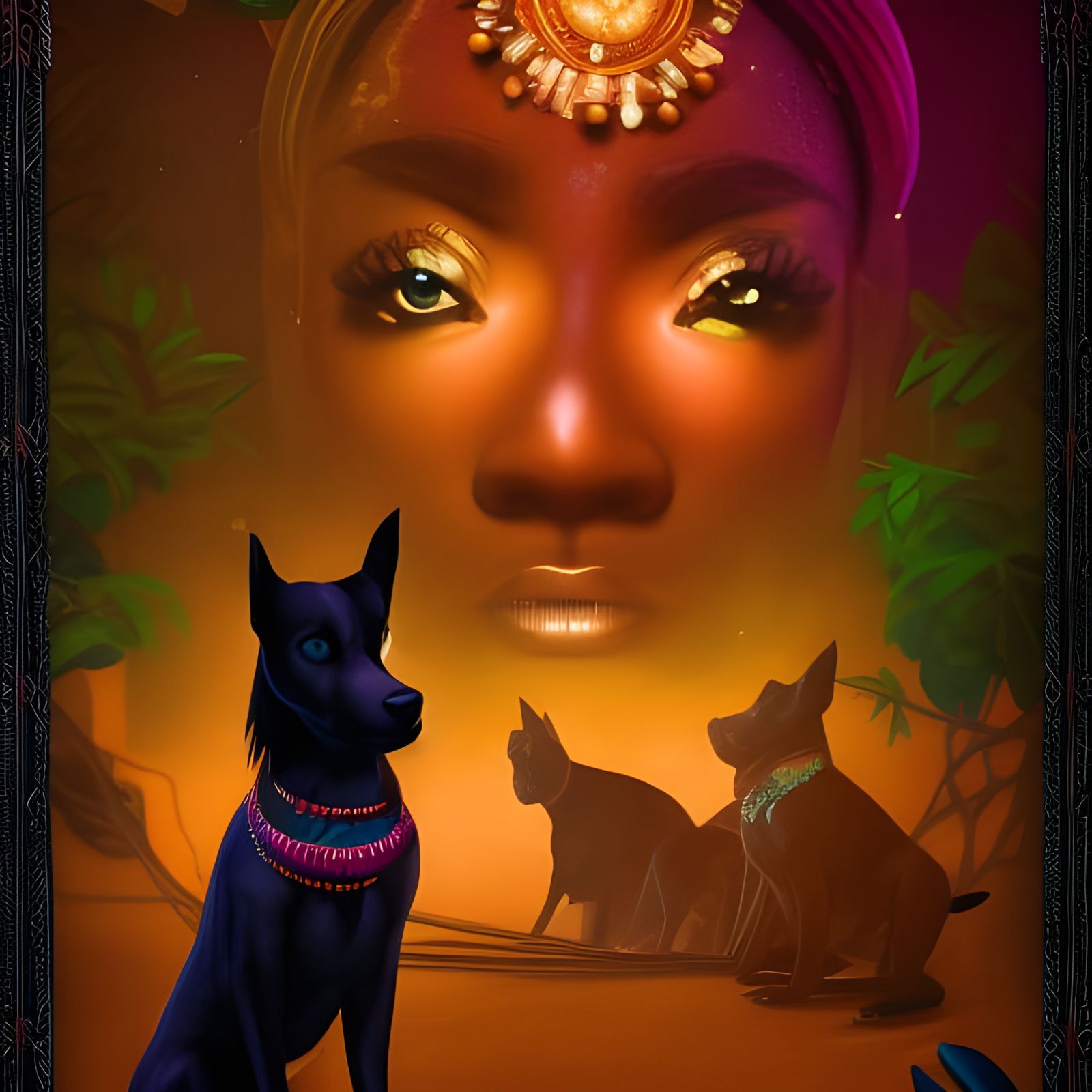 string tanga black female dog magic in a hand painted ghana movie