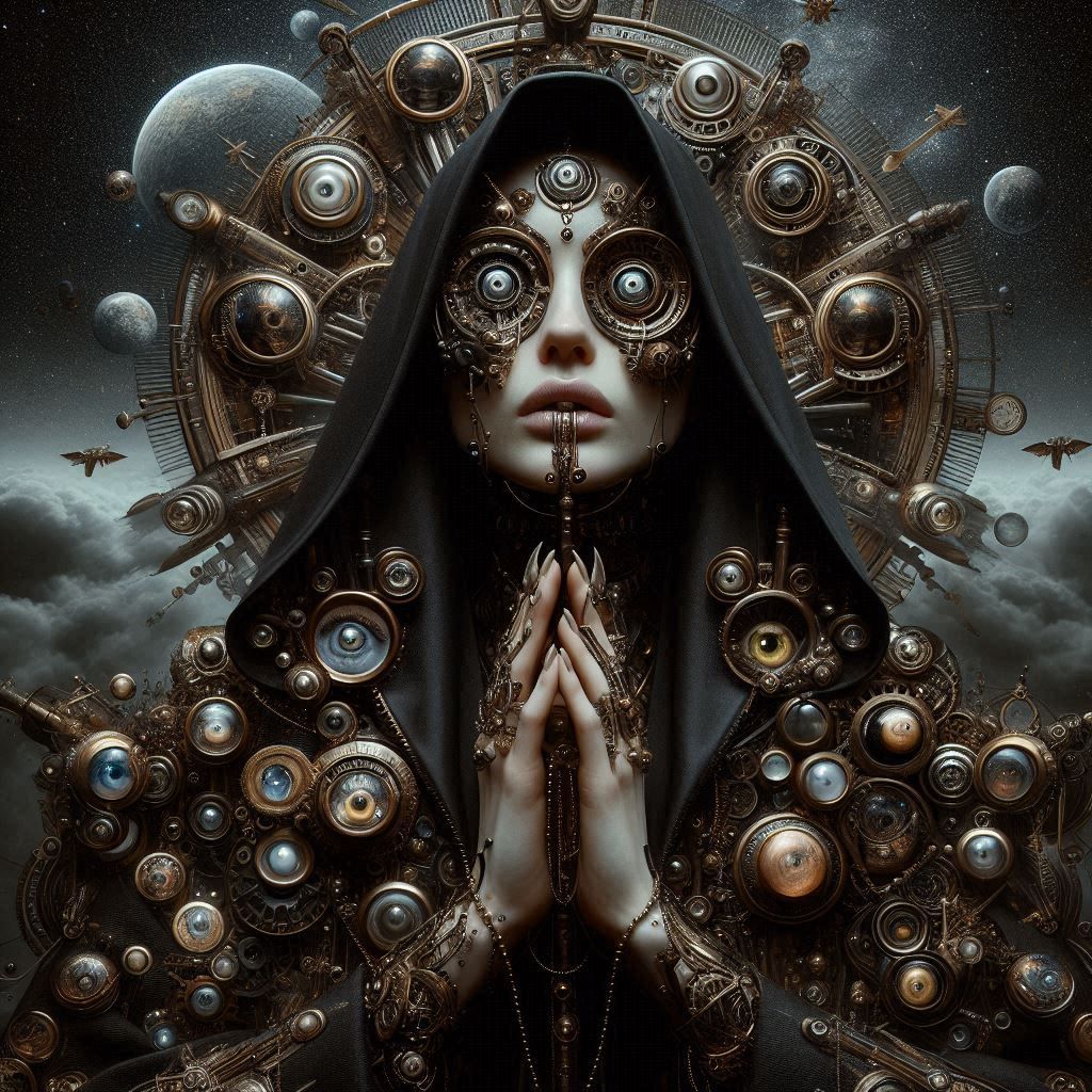 Steampunk Gothic Monk