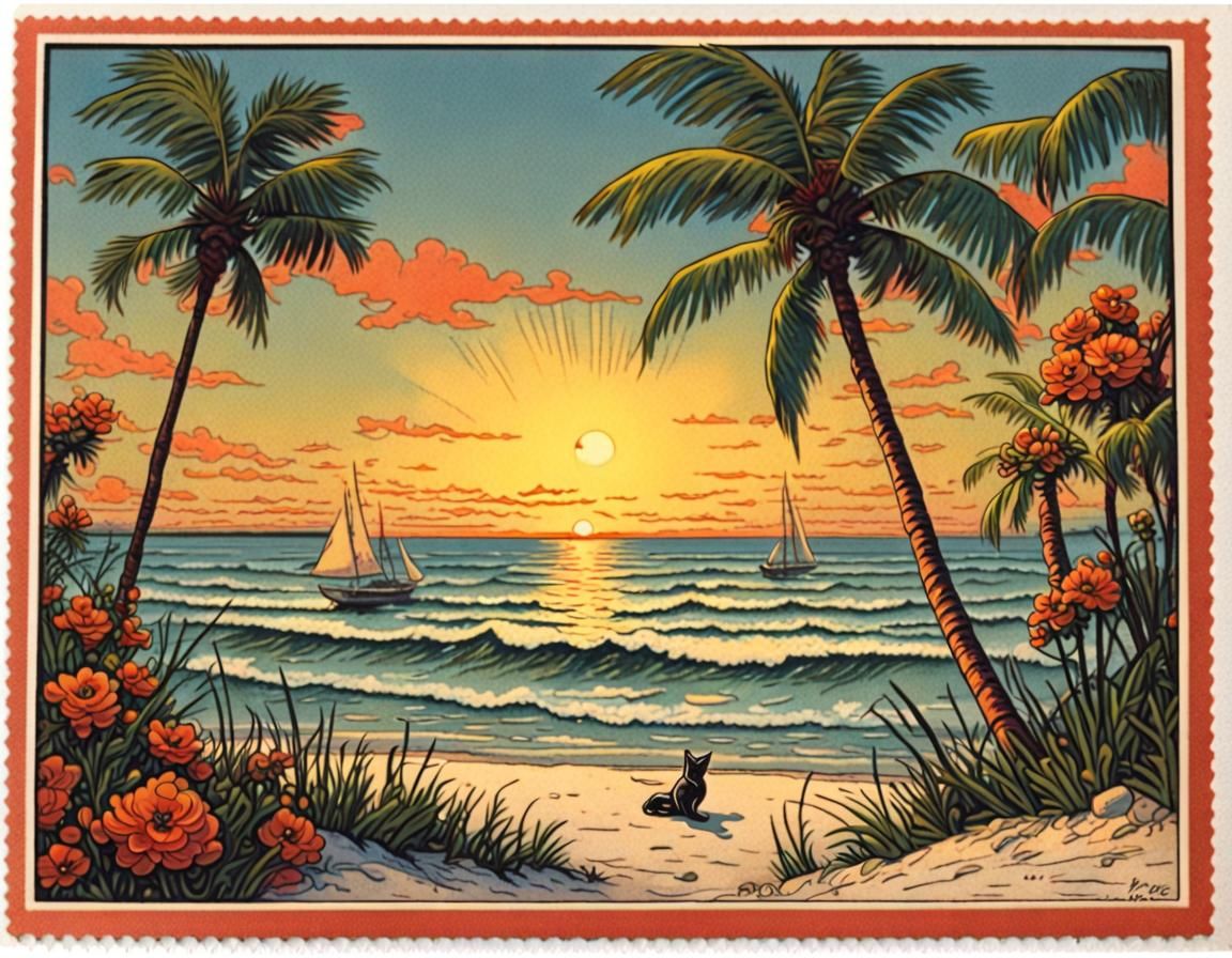 Vintage Florida Postcard  by @ShadyMcCheeks