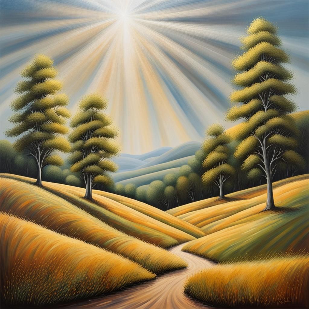 the hills are rolling, and the trees are tall and stately
th...