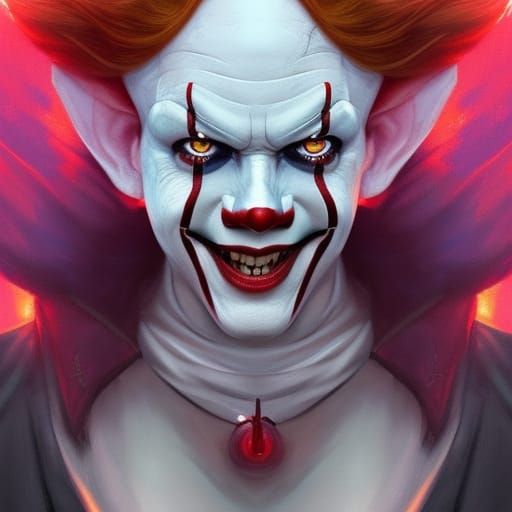 Devil pennywise - AI Generated Artwork - NightCafe Creator