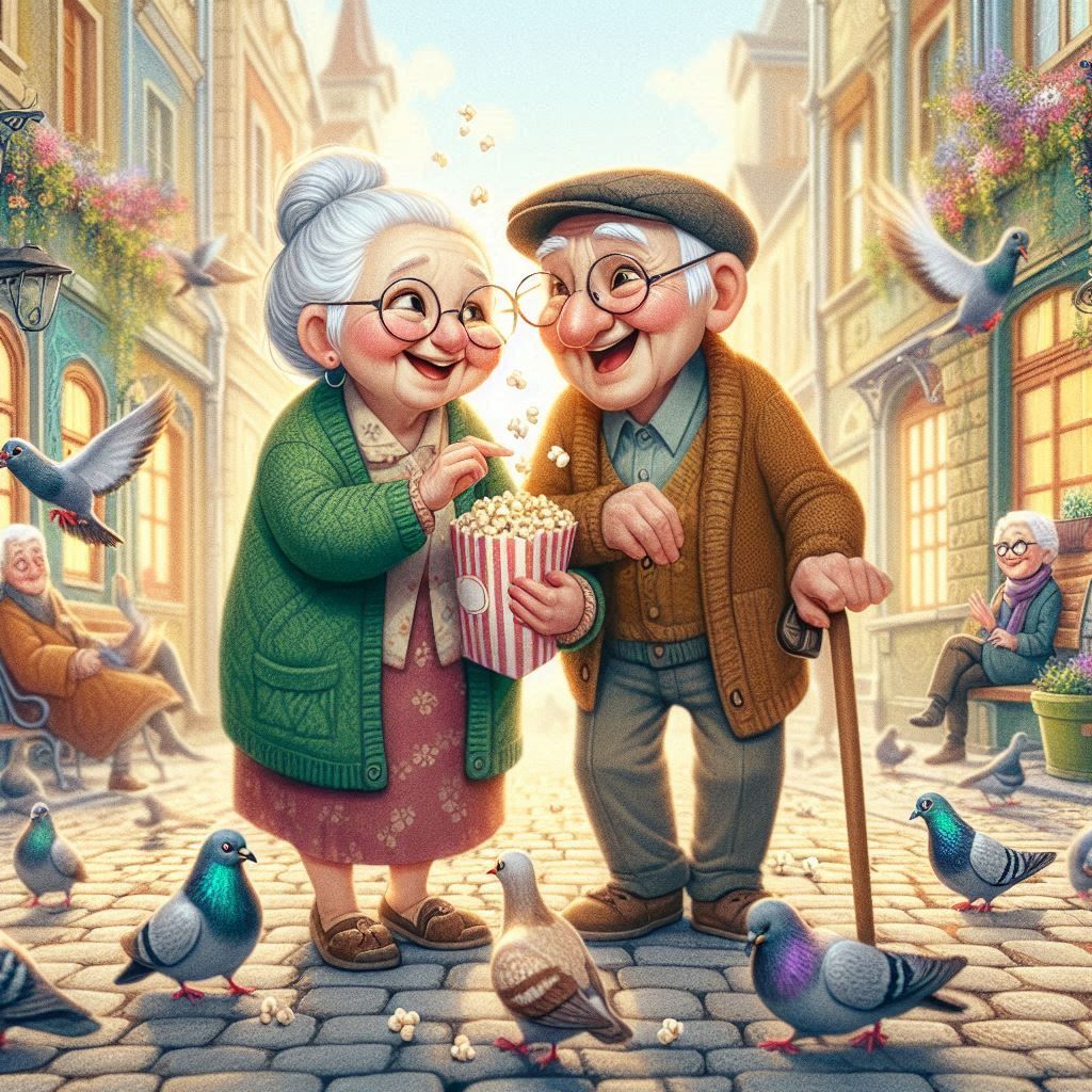 Popcornliebe auf dem Pflaster der Zeit