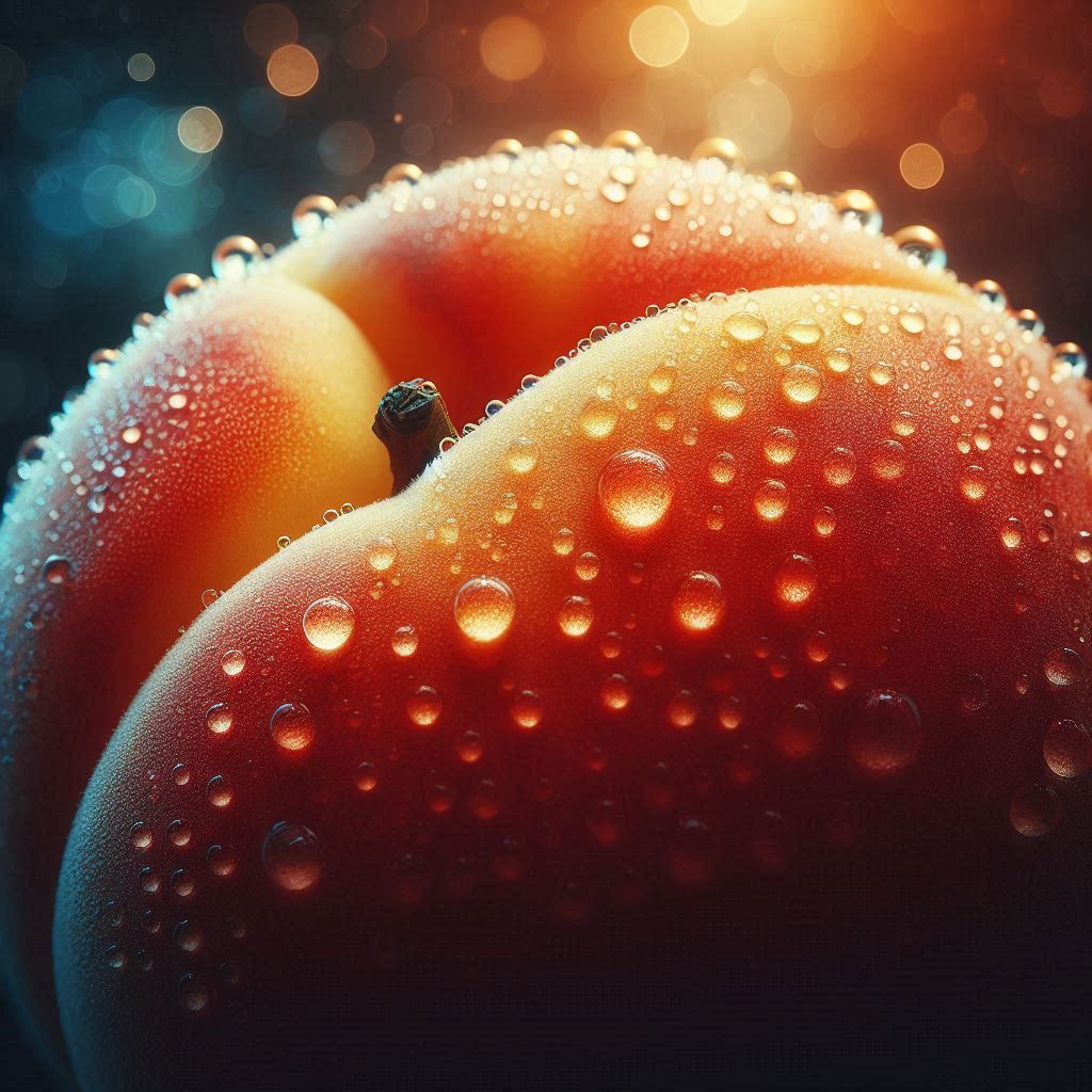 Peach closeup