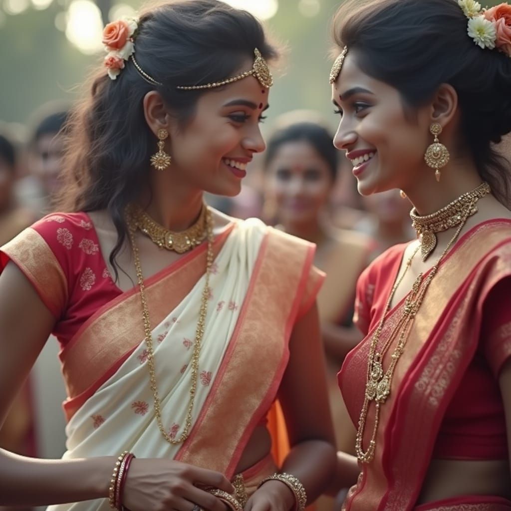 Man's Moment of Resolve in Expressive Abstract Style