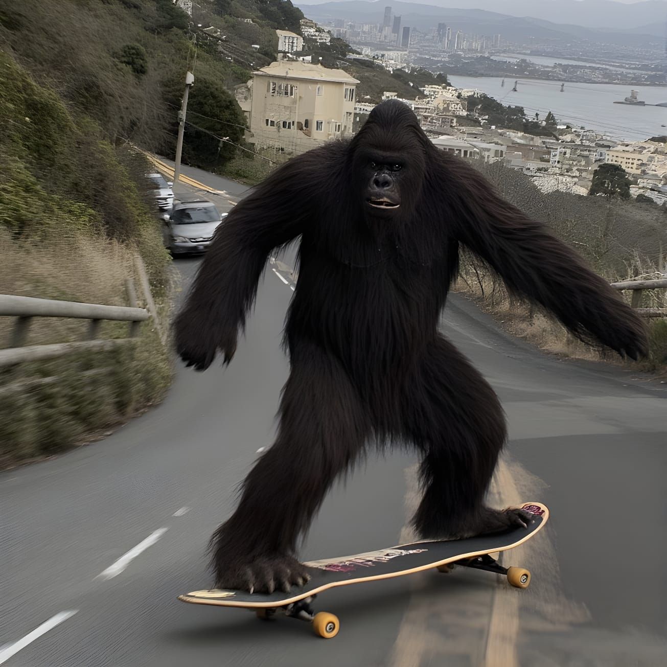 Skateboarding monkey 🐒