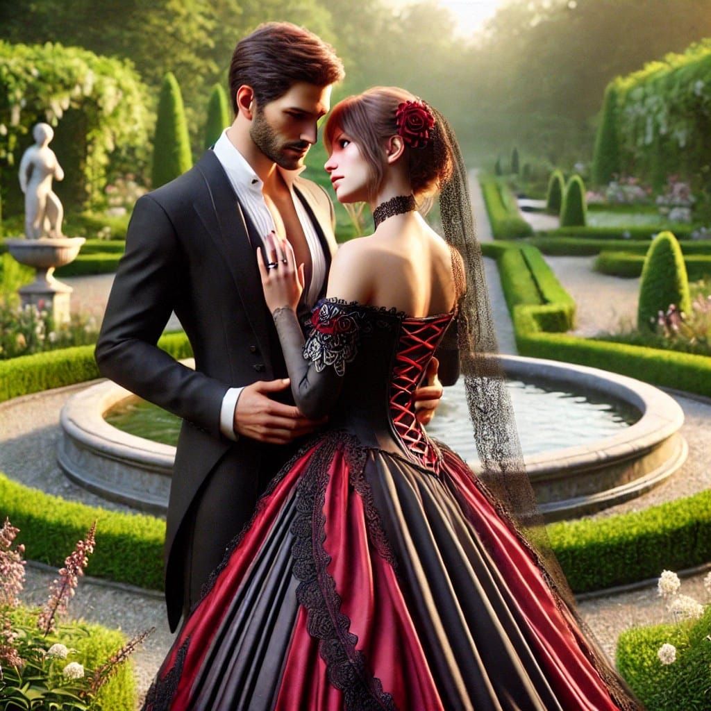 Mariage in red and black