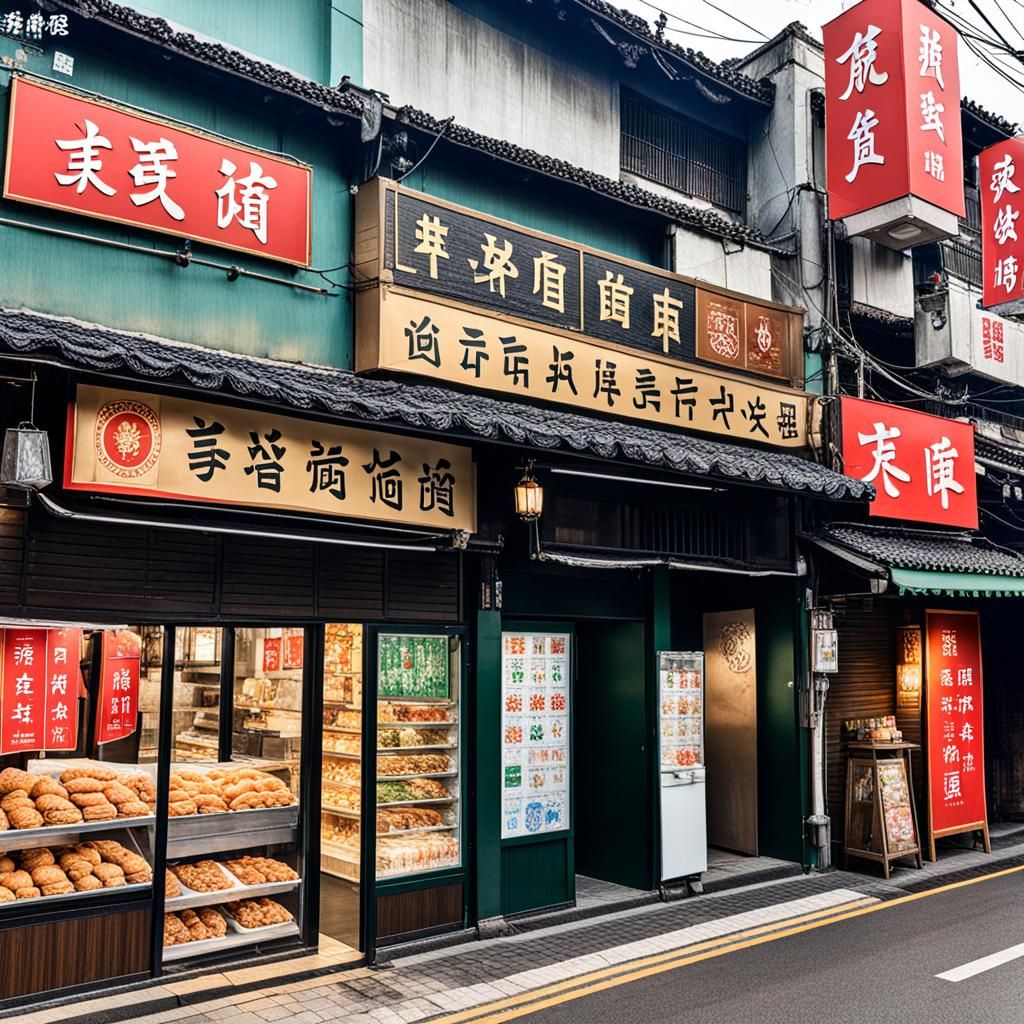 Vintage Tribal Village General Store Scene