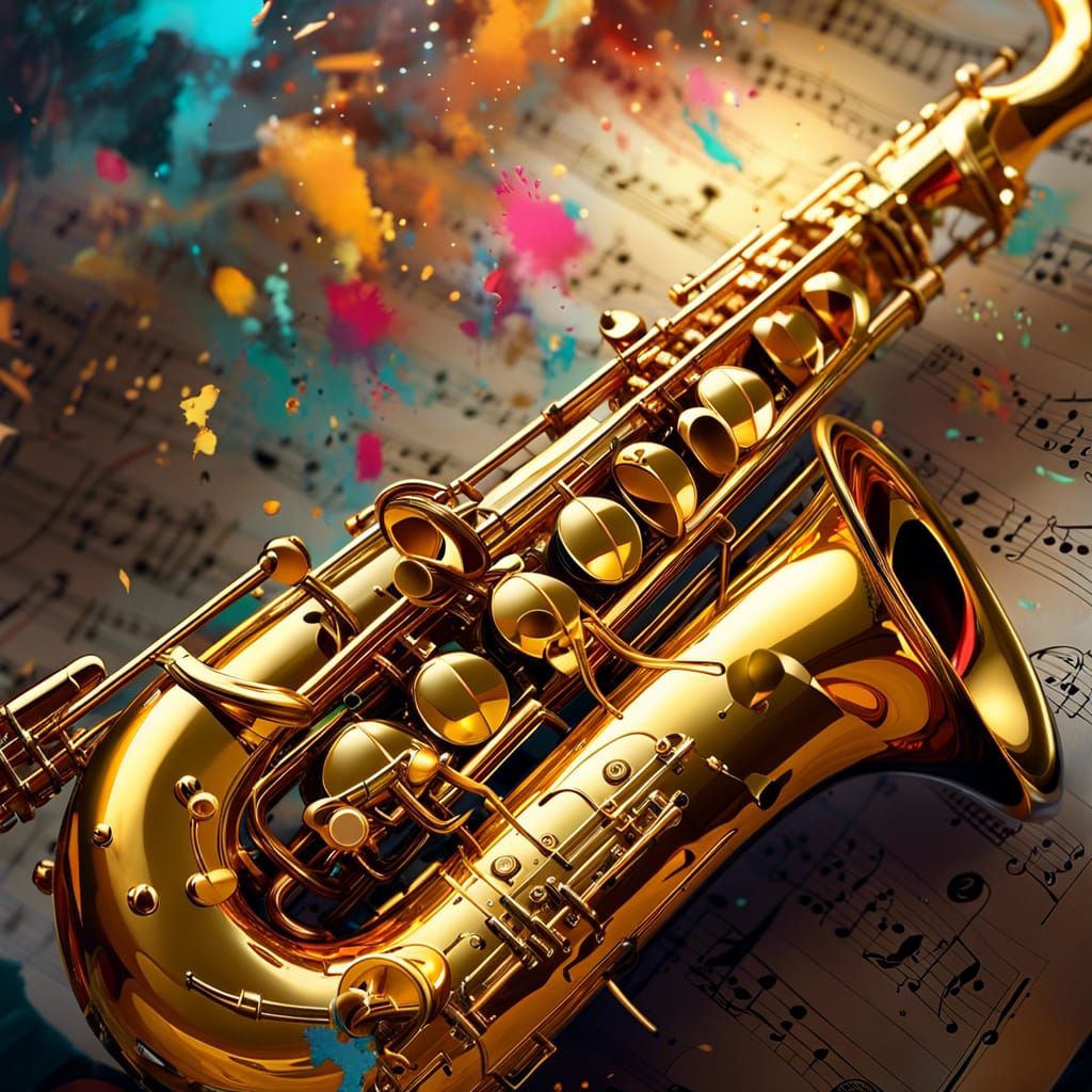 Saxophone AI Generated Artwork NightCafe Creator