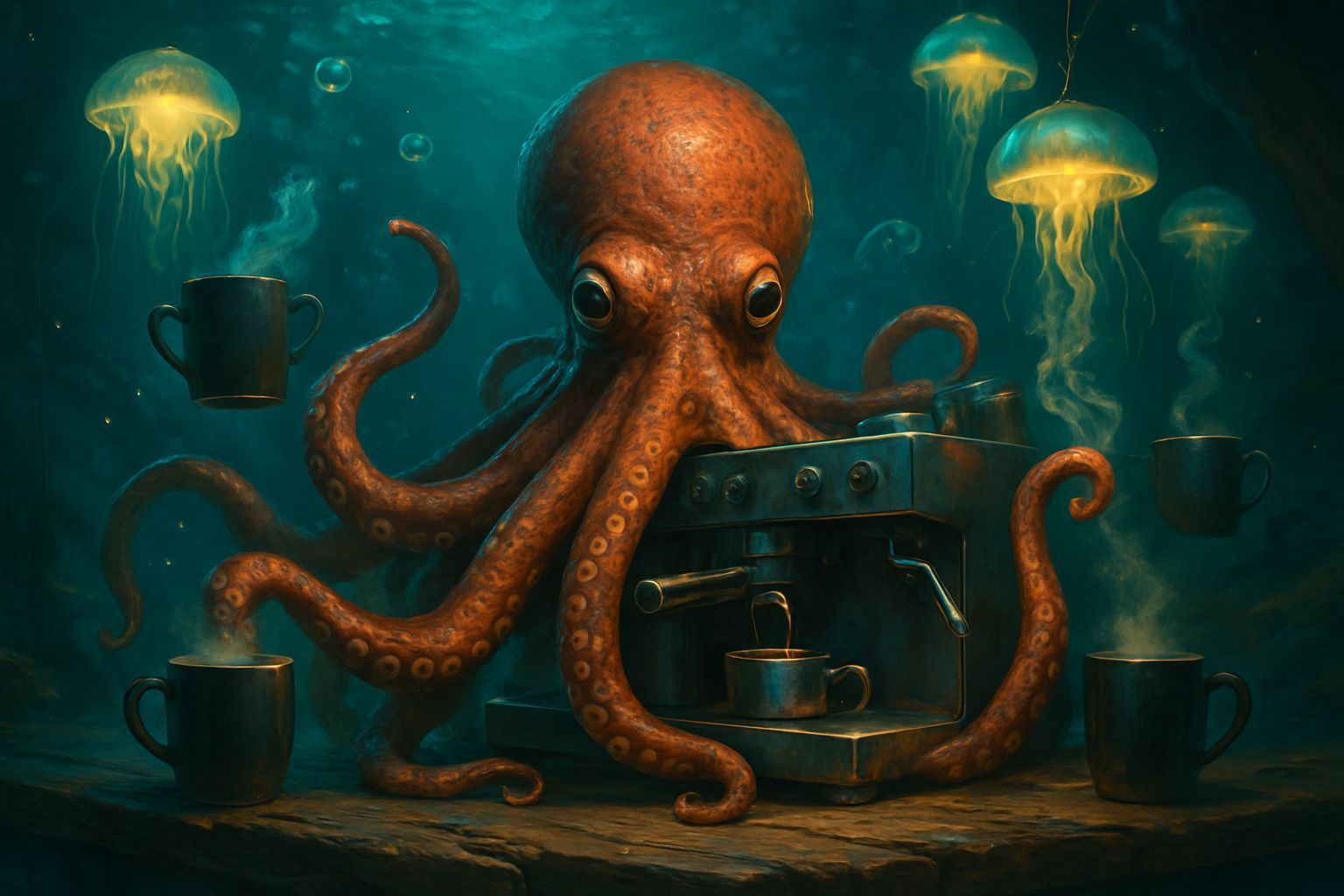 Octopus Barista