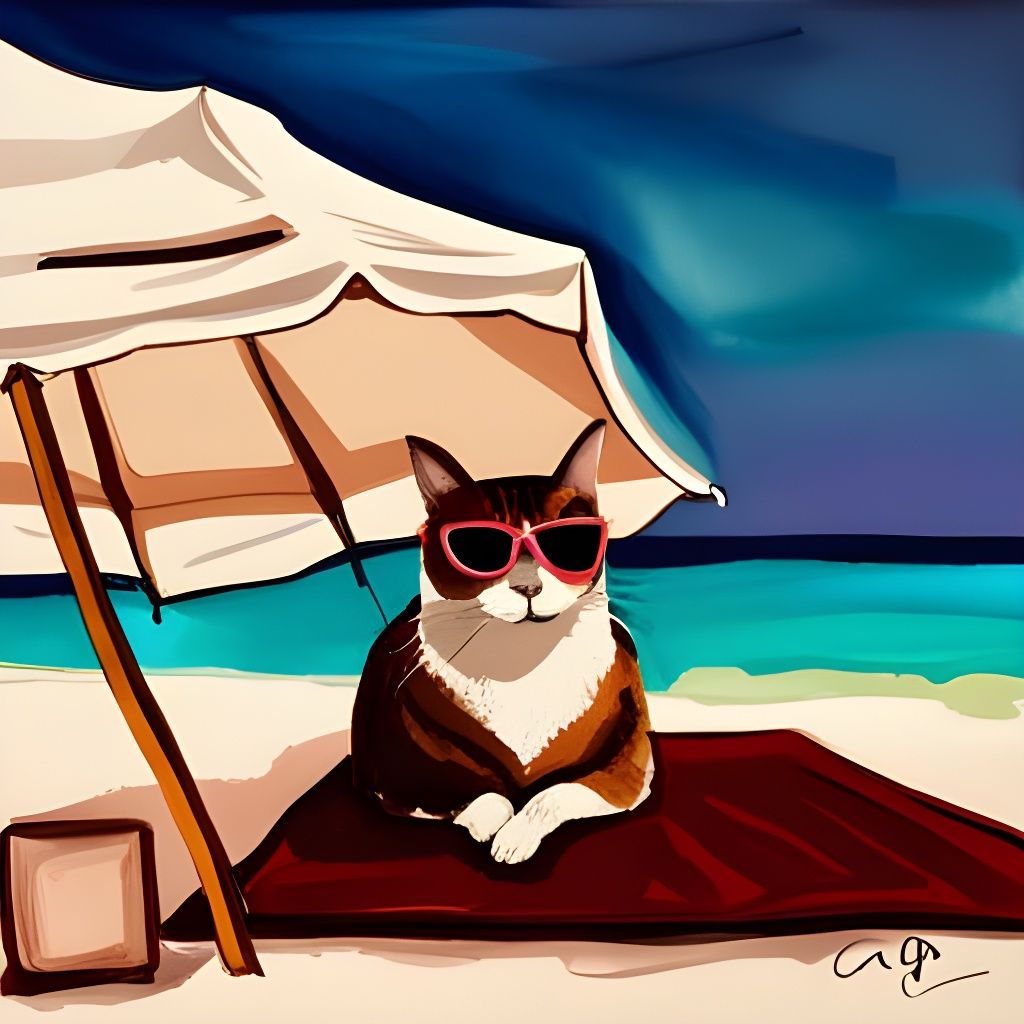 Cat vacation series