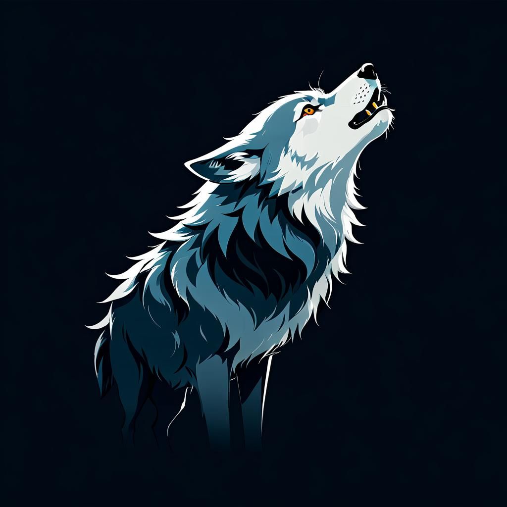 Wolf . Fairytale . minimalistic .
