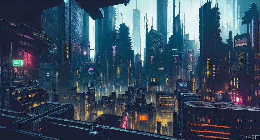 Cyberpunk Gotham City