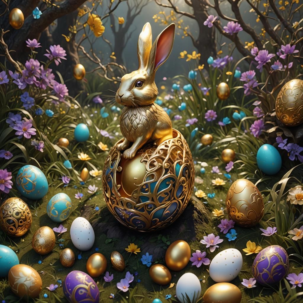 Ostara's Golden Bunny