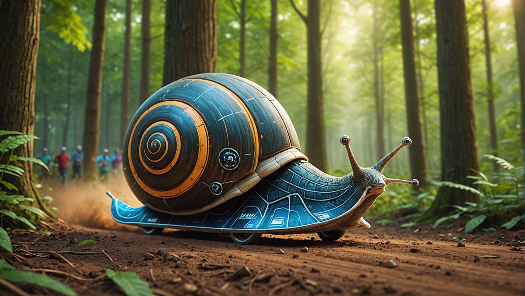 Snail, with a futuristic Shell