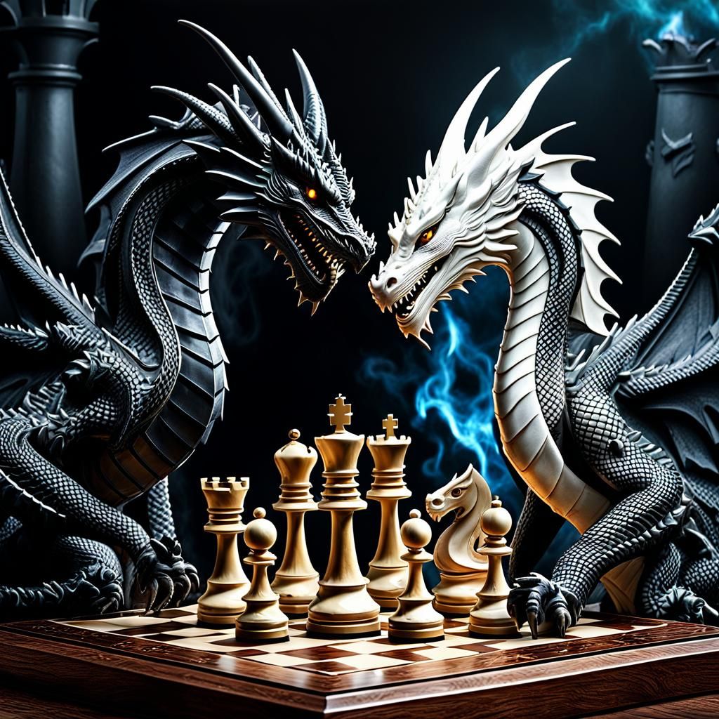 Chess - the epic battle of wits  by @Lilsilverfish