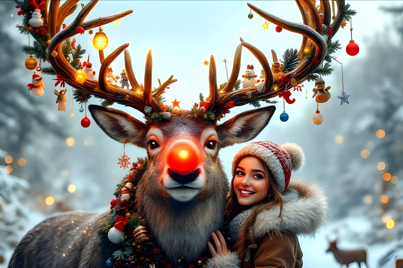 Oh, dear deer, only for the love of her  by @Gary Murakami