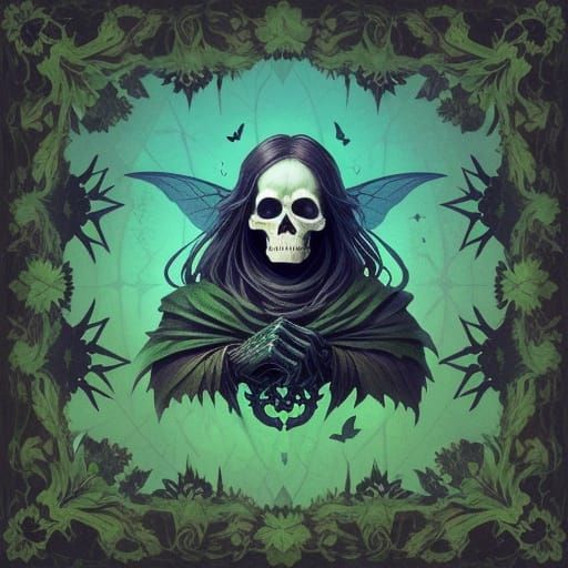 Whimsical Forest Scene with Fairies and Monsters