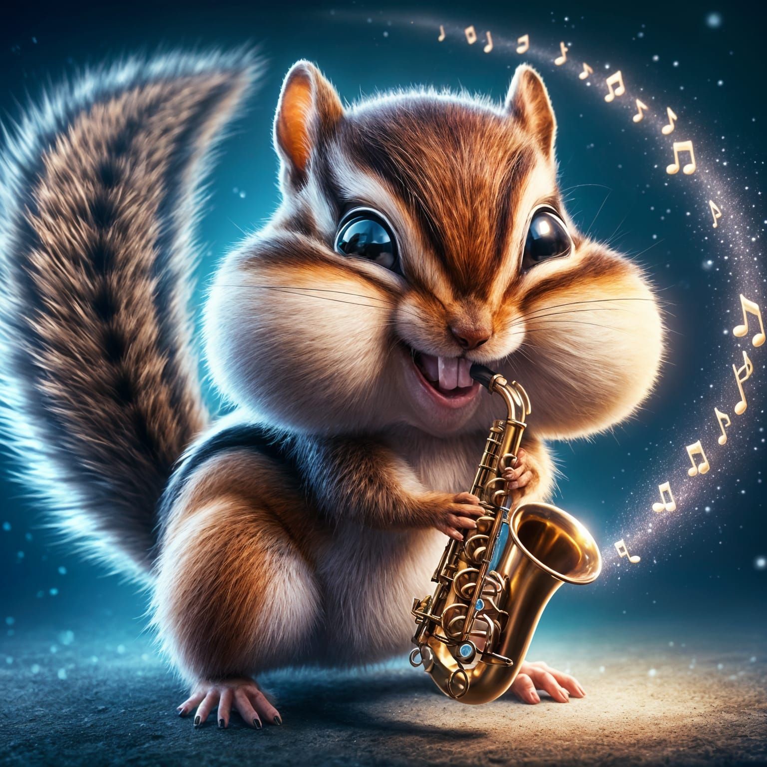 Cheeky Jazz player  by @Tiny Pearl Cat