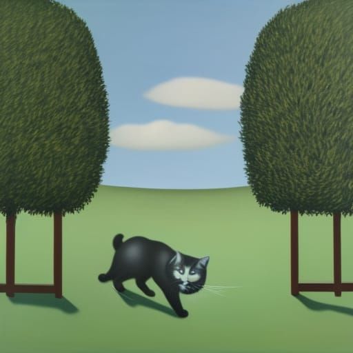 Magritte catscape