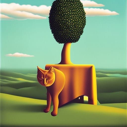 Magritte catscape