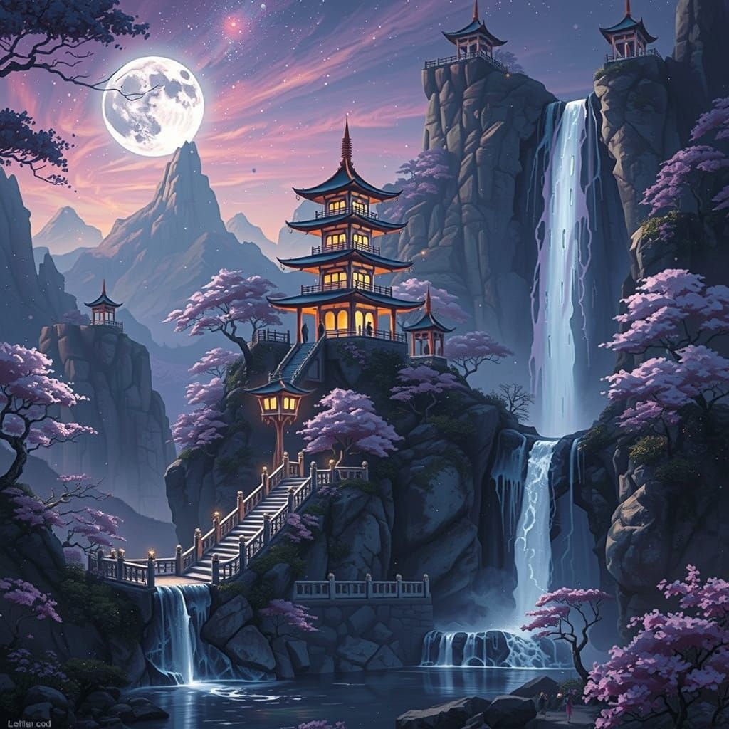 'A Pagoda in Dreamlight'  by @aurora-nova1