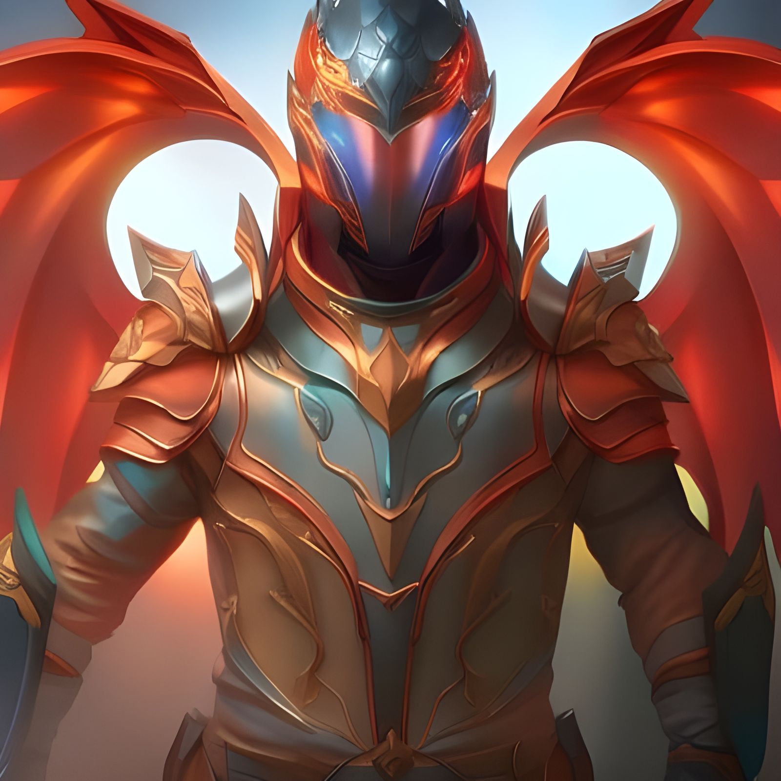 Futuristic Draconic Knight
