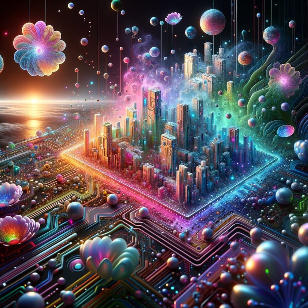  Create a symbolic abstract artwork that embodies all of these positive qualities: perfection, precision, brilliance, excellence, magnificen...