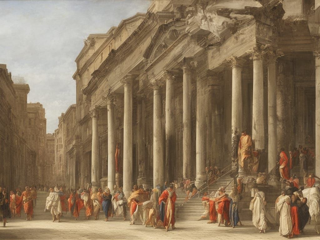 Grand entrance to a Roman market