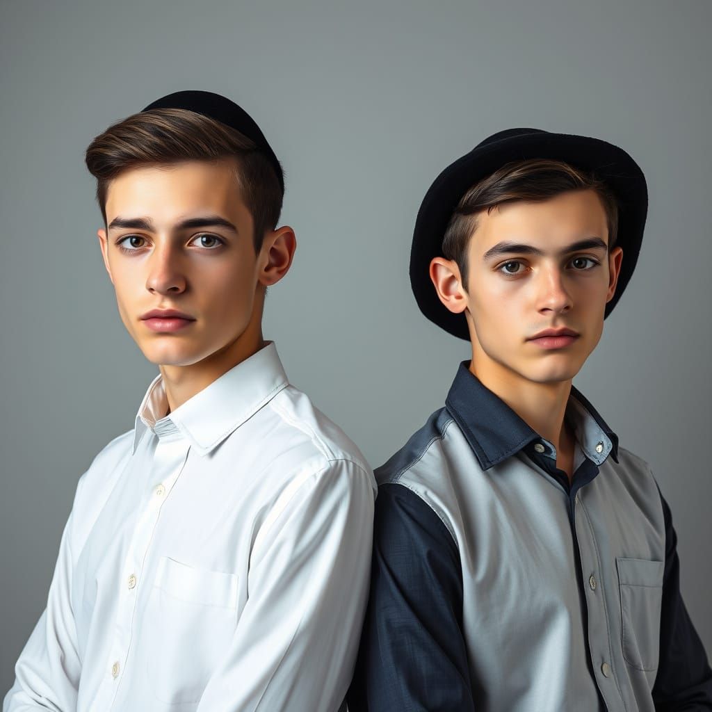 Serene Charedi Twins Exude Confidence and Commitment