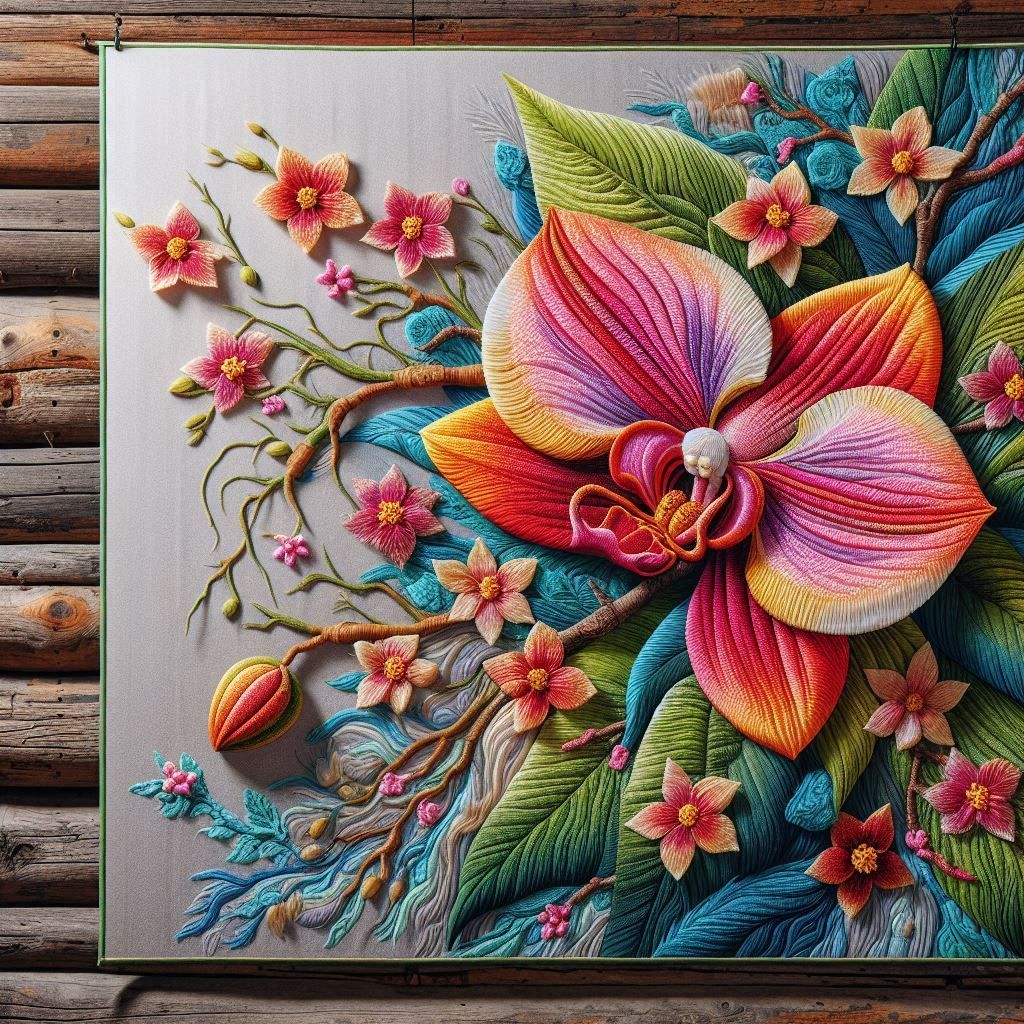 Orchid tapestry
